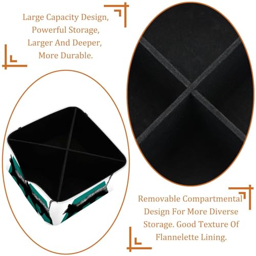 Porte-stylo rectangulaire à double compartiment pour votre coiffeuse - 5