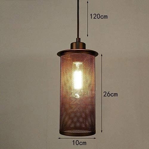Luminaire décoratif luxe en métal avec douille E27 style loft - 7