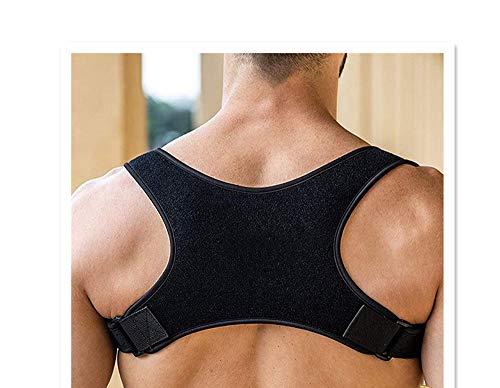 QAVILFLY Comfy Brace Posture Corrector- Fully Adjustable Straightener for Mid, Upper Spine Support- Neck, Shoulder, Clavicle and Back Pain Relief-Breathable 1 Pcs