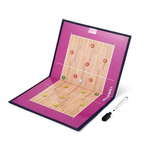 Tableau de volley-ball à bloc-notes magnétique pour entraînement sportif et tactique