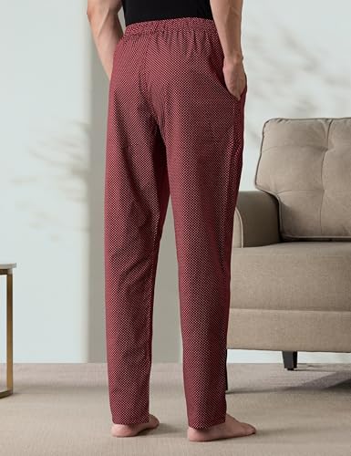 Image of Amazon Brand - Symbol mens 100% Cotton Pyjama /Lounge Pants |Regular Fit | Printed | Available in Plus Sizes