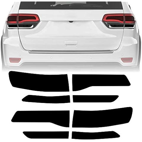 NDRUSH Smoked Taillight Rear Fender Vinyl Tint Film, Precut Overlay, Tail Light Wrap Cover Compatible with 2014-2020 Jeep Grand Cherokee Cover