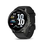 Garmin – Garmin Venu 4, 45 mm, GPS-Fitness-Smartwach, Schwarz/Schiefe