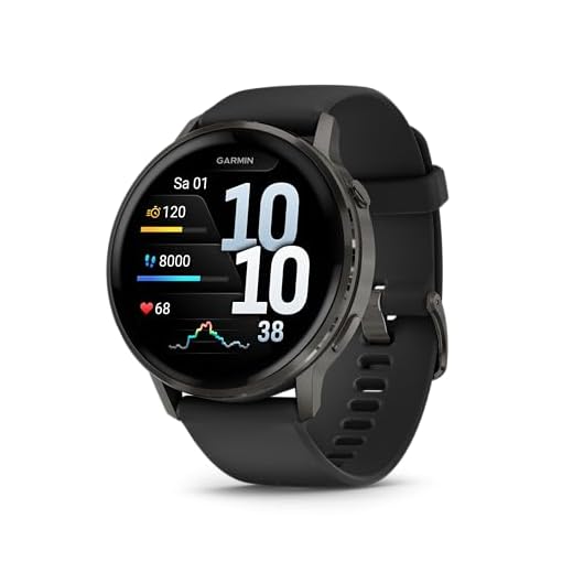 Garmin Venu 4 45mm - Fitness-Smartwatch, 1,4" AMOLED Touchdisplay, bis zu 12 Tage Akkulaufzeit, 80+ Sport-Apps, EKG, Health Status, Fitness Coach, Rollstuhlfunktionen, Telefonie, Taschenlampe