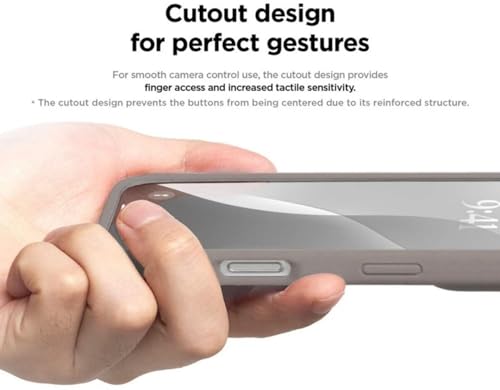 Image of Premium Liquid Silicone Case for iPhone 16 Pro - Slim Full Body Protective Back Cover with Soft Microfiber Lining, Anti-Slip Grip Scratch Resistant Phone Case (Light Grey)
