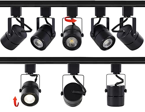 Steaire 10W H Track Lighting Heads,4000K Cool White Dimmable Bright Led Track Lighting Fixtures For Accent Retail Kitchen Artwork,120V Linear Track Light H Type-Cri90+ 24° White - 12 Pack (Black) #TOP3