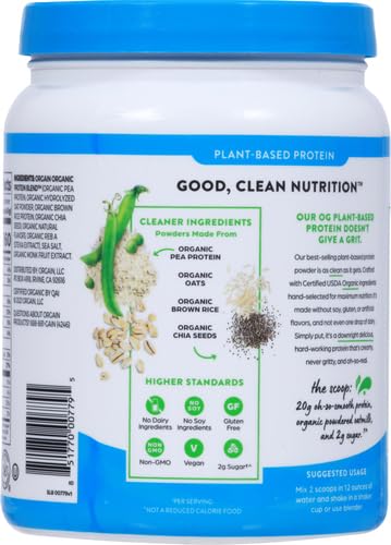 Miniatura 3 de Orgain Proteína vegana en polvo  leche de avena grano de vainilla 071oz de proteína a base de plantas 007oz de azúcar hecha de avena orgánica sin