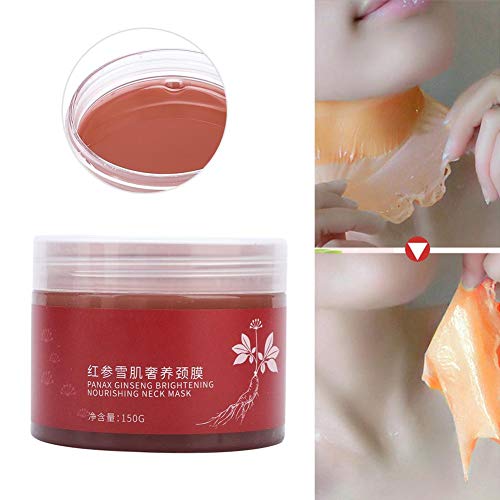 Preisvergleich Produktbild 150g Red Ginseng Neck Mask Straffende Hautpflege Whitening Feuchtigkeitsspendende Aufhellung Anti-Falten-Creme mit feinen Linien