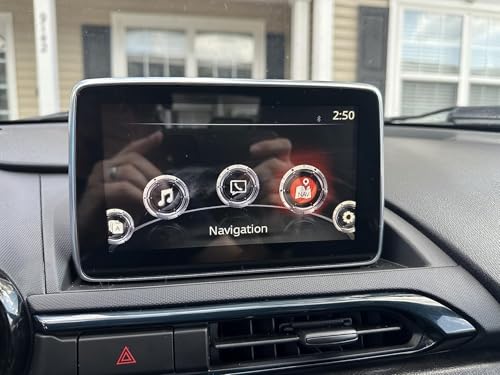 Image of Ymiko 7 inch Touch Screen Digitizer Replacement for 2014-2016 Mazda 3 Infotainment Display BHP1611J0D K40005A29F Navigation Screen Glass Acrylic Transparent