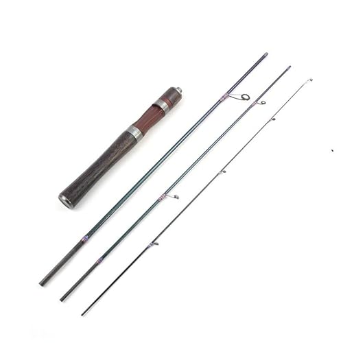 RTFJVXVZ Portable Carbon Based Lure Fishing Gear with Wooden Handle