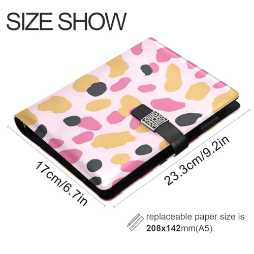 Carnet de notes cuir ligné coloré petit format 16,7x9,2 cm pour journal intime - 3