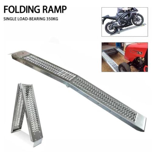 Rampa plegable de aluminio para motos y ATV, carga 350kg miniatura 3