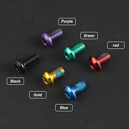 Leontool 12 Pcs Bicycle Disc Brake Bolts M5X10Mm Mtb Rotor Bolts Blue Bicycle Rotor Screws Disc Rotor Bolts With 1 Pcs T25 Torx Wrench L For Road Bike Mountain Bike #TOP6