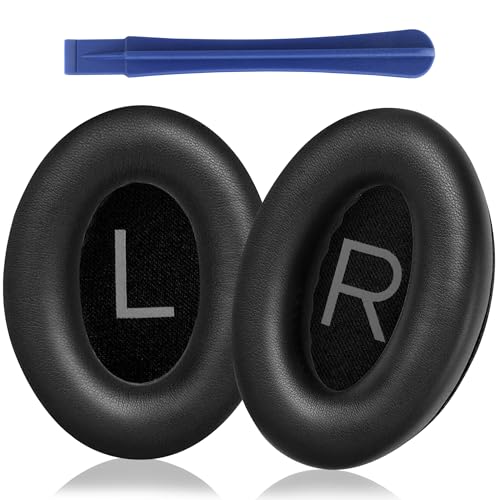 Almohadillas de repuesto para auriculares Bose QuietComfort 45 - Cojines para auriculares con cancelación de ruido para Bose QC45/QC SE/Nuevos auriculares inalámbricos QuietComfort, color negro miniatura 1