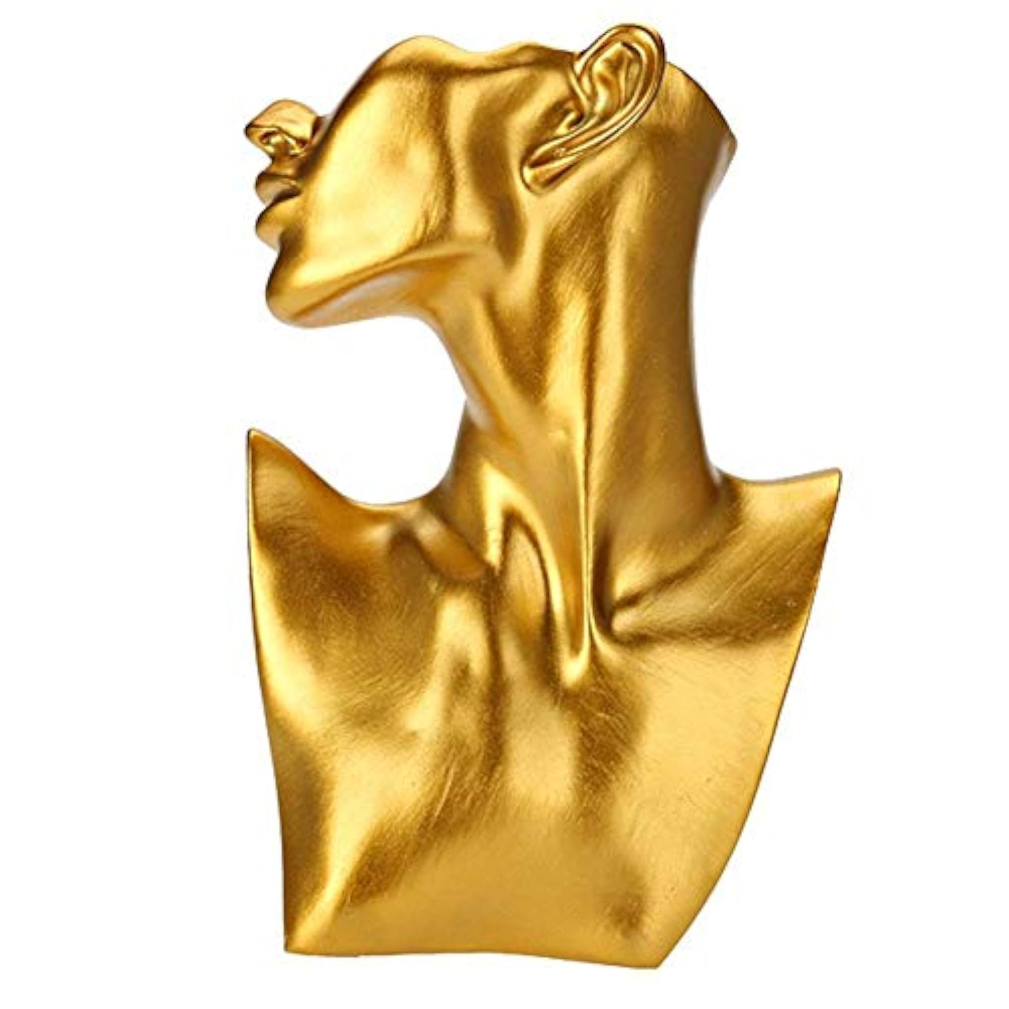 Golden Jewelry Necklace Earring Display Stand
