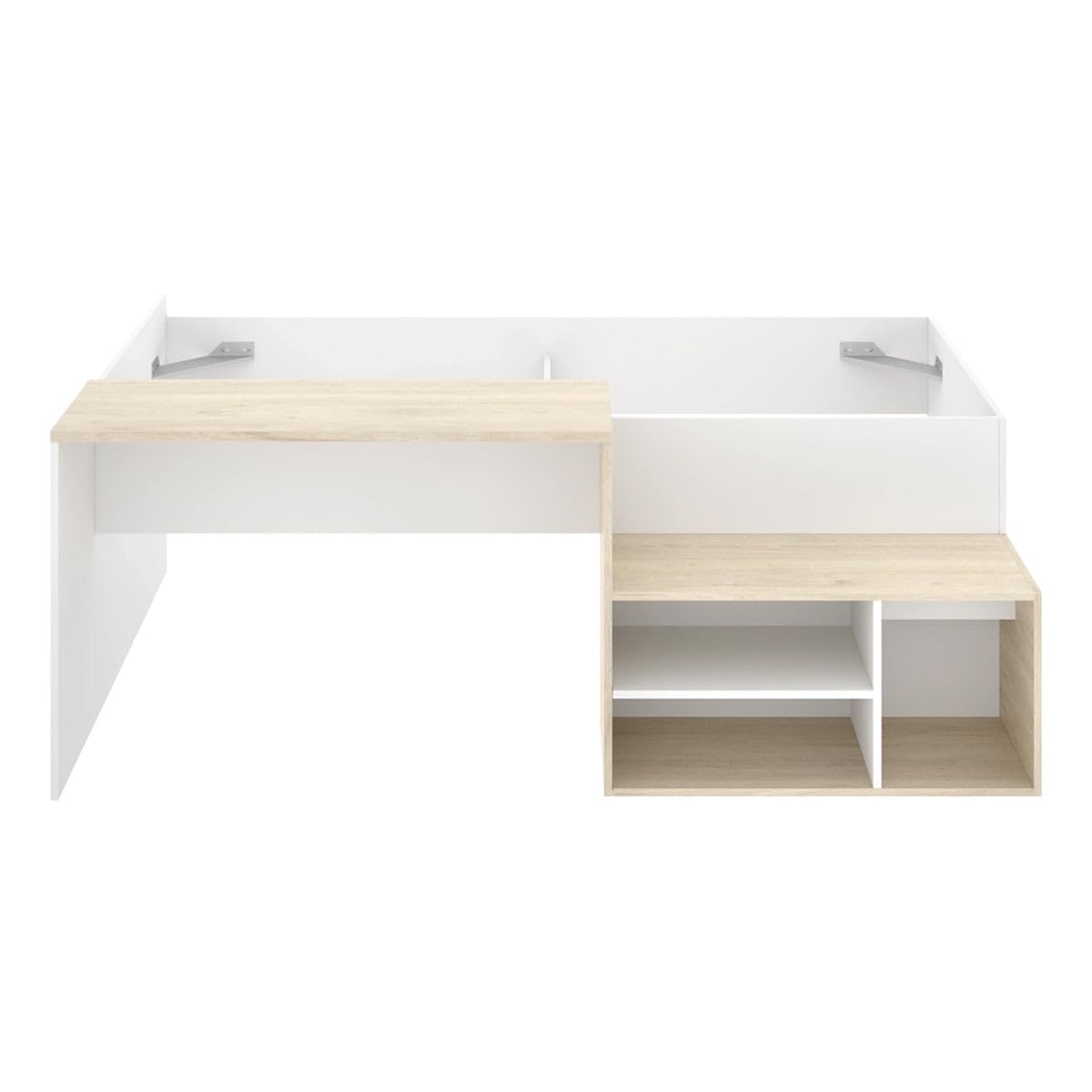 DEKIT - Pack Ahorro Cama Escritorio Kric con colchón Nova y somier Lama Ancha 90 x 190 cm