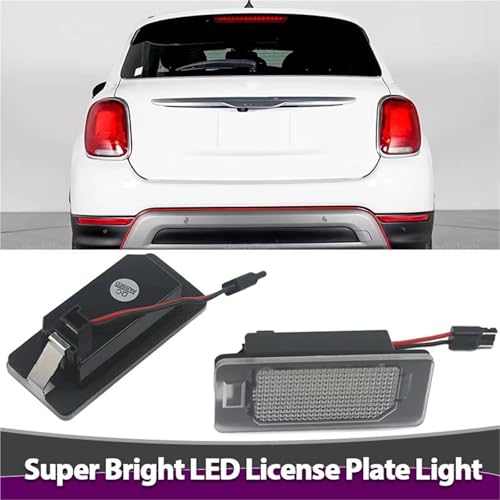 Luz LED matrícula Fiat 500X blanca pura con tecnología Canbus integrada 2