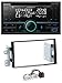 Produktbild caraudio24 Kenwood DPX-5200BT AUX MP3 CD Bluetooth USB 2DIN Autoradio für Kia Carens 3 11-13 Klavierlack