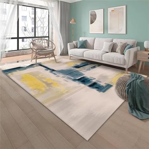Accessoires de décoration de la Maison Tapis XXL Gris-Bleu Finition Durable - 2