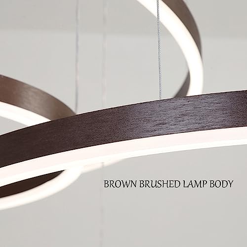 Lustre annulaire à intensité variable pour chambre et salon moderne
