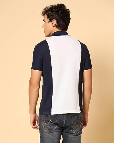 Image of INKKR Men's Solid Regular Fit T-Shirt (A10-POLO-FACTORY-WHITE-3XL A10-06