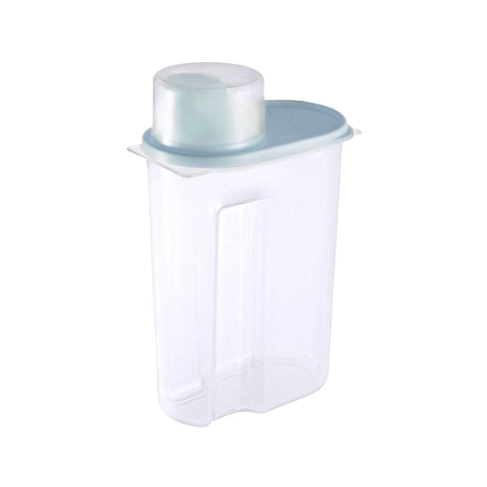 LSNNMU 3pcs Storage Box Sealed Jar Can For Kitchen Grain Dried Fruit Snack Cereal Dispenser With Pour Lid Plastic Container For Preserving(Blue)