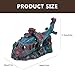 fish tank landscaping decoration aquarium airplane wreck plane aquarium decorations fish tank rest fish tank shelter ornament desk topper resin fighter decor Accessories shipwreck