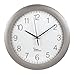 Produktbild Hama Funk-Wanduhr Küchenuhr (leise, 30cm groß, automatische Zeitanpassung und Zeitumstellung von Sommer- und Winterzeit, modernes Ziffernblatt) Küchenwanduhr silber