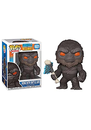 Funko Pop! Movies: Godzilla Vs King Kong - King Kong with Battle Axe - Godzilla Vs Kong - Figura de Vinilo Coleccionable - Idea de Regalo- Mercancia Oficial - Juguetes para Niños y Adultos
