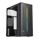 GABINETE GAMER VINIK SG26 PRETO FITA DE LED RGB - SG26ACBK