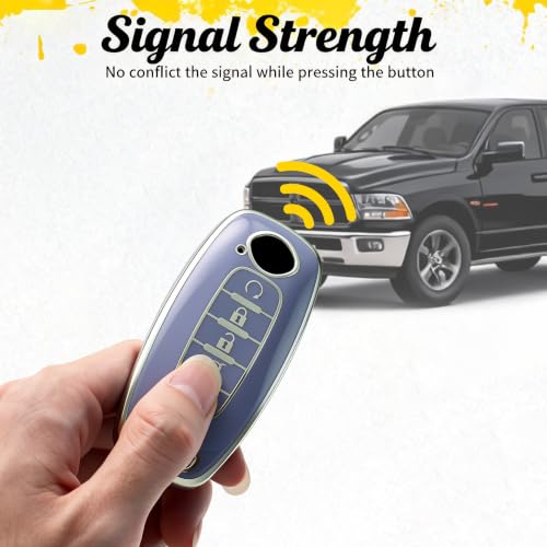Funda para llavero Nissan 5 botones compatible con Versa Sentra y Armada 4