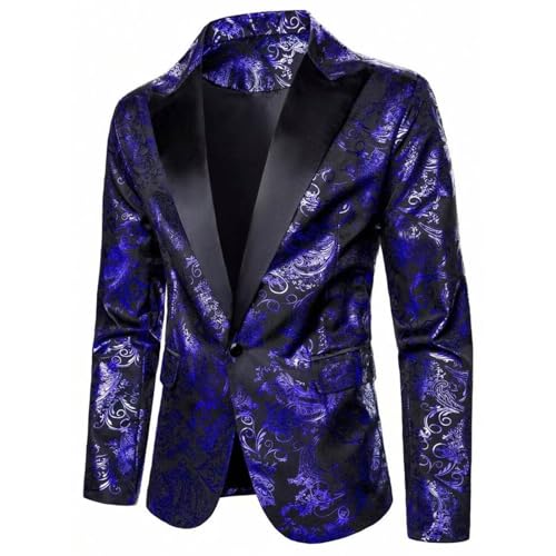 Mens Floral Suit Jackets Paisley Shawl Lapel Suits Blazer Jacket Sports Coat 2025 for Party,Dinner,Prom,Wedding3
