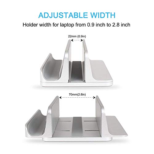 Soporte Vertical Ajustable para Laptop JARLINK Plata miniatura 4