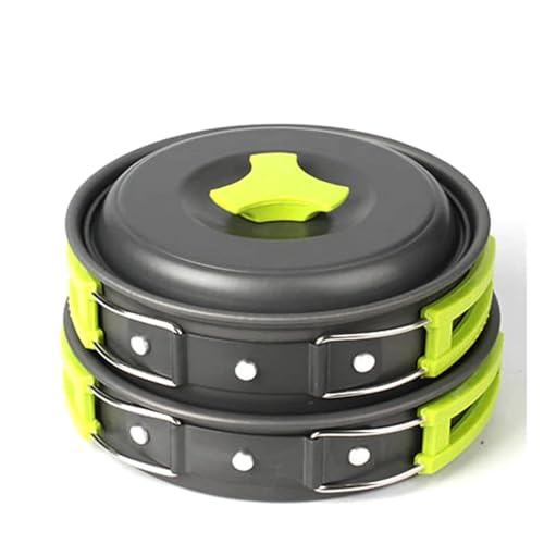6個セット ポータブル 2〜3人用 調理器具 ボウル ポット スプーン アウトドア キャンプ ハイキング バックパッキング 旅行用 食器 ピクニックアクセサリー
