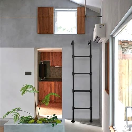 Escalera de salida resistente para ventanas, protección fija de 100 cm a 300 cm 2