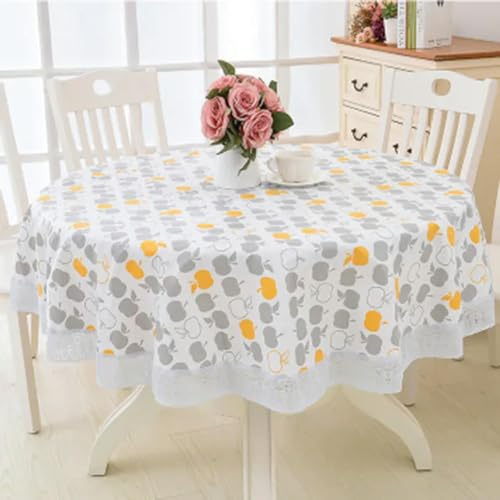 Nappe ronde en PVC imperméable et résistante pour protéger la table