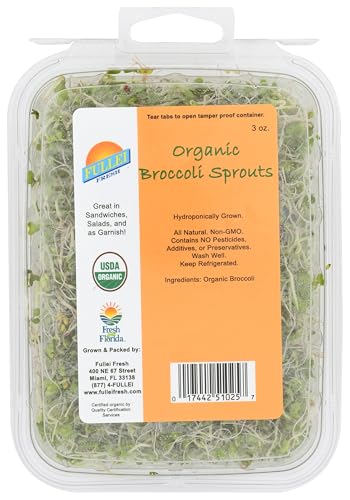 Fullei Organic Broccoli Sprouts 3 OZ