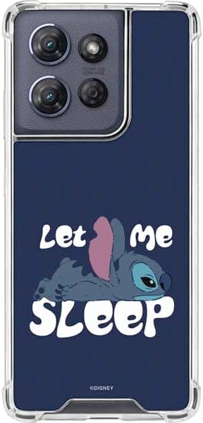 Skinit Clear Phone Case Compatible with Moto G 5G (2025) - Officially Licensed Disney Lilo and Stitch Dont Wake Me I Bite Design