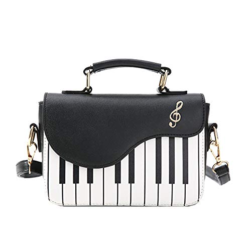 Piano Purse Guitar Shaped Bag Unusual Music Handbags Cute Messenger Clock Kawaii House for Women