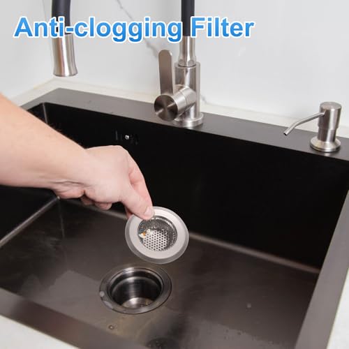 Filtro para desagüe de cocina con tapa acero inox 2 pcs miniatura 4