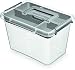 NanoBox 6,5 L + Insert Silber Antibakterielle Aufbewahrungsbox mit Deckel und Klickverschluss. Kühlschrankbox Lebensmittelbox Medikamentenbox Arzneibox Hygienisch Nanosilber Behälter Steril Box