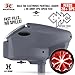 Maddog Empire Halo Too Automatic Electronic Paintball Loader with HK Army Epic Speed Feed and HPA Paintball Tank Fill Nipple Protector Accessory Package - Matte Gray w/Lava SF