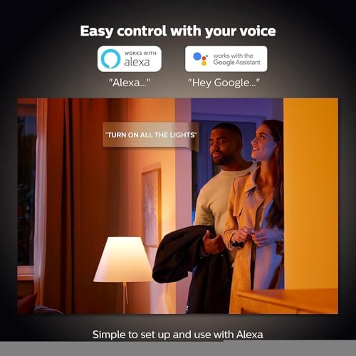 Bombilla LED inteligente GU10 de colores, pack de 3 Philips Hue compatible con Alexa 5