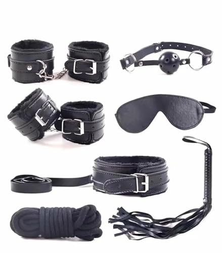 Ensemble BDSM polyvalent avec collier de téton et fouet pour fessée