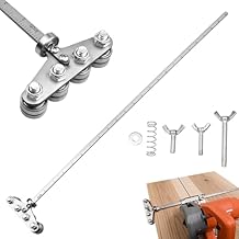 24" Positioning Calipers for Circular Saw, Rip Cut Circular Saw Guide Rail, Adjustable Circular Saw Roller Guide for Circular Saw Precise Measurements & Easy Wood Cutting Stainless Steel