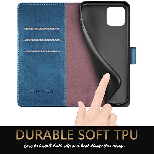 Housse iPhone 14 SUANPOT bleu ciel pour vos sorties légères - 6