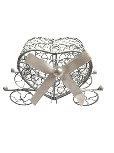 Boite à Dragée en forme de Carrosse 12 Pièces (Blanc)