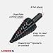 LENOX Step Drill Bit, 1/2-Inch to 1-Inch with 3/8-Inch Shank (30882VB2)