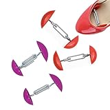 gofidin 2 Pairs Mini Shoe Stretchers Anti-Slip Shoe Tree Adjustable Width Shaper Expander Extender U