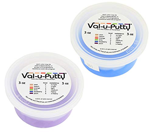Val-u-Putty Exercise Putty - Blueberry, Plum - 3 oz Each - Bundle